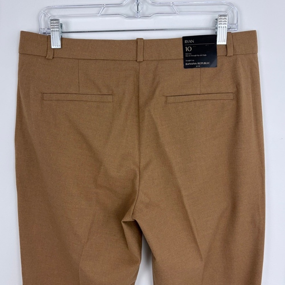 Banana Republic Factory Ryan Mid Rise Straight Leg Trouser Career Basic Size 10 - Picture 7 of 9